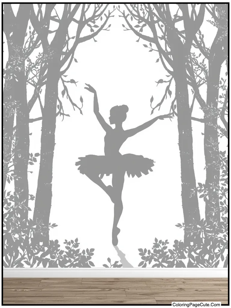 Shadow puppet dancing wall