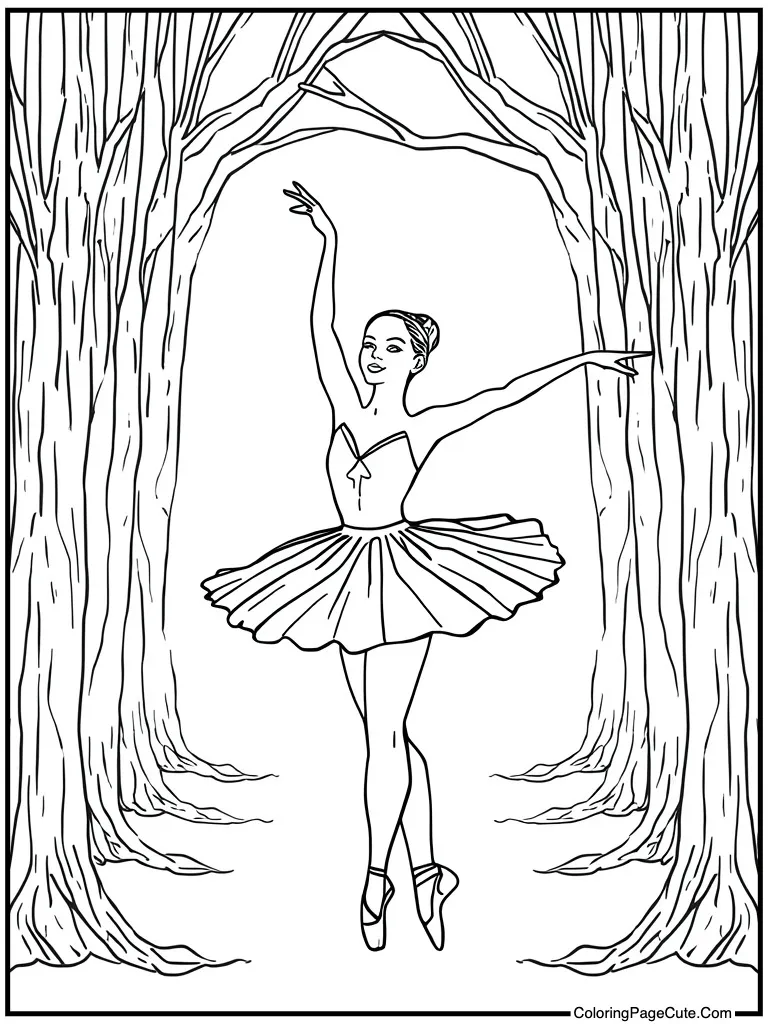 Abstract artistic dance lines