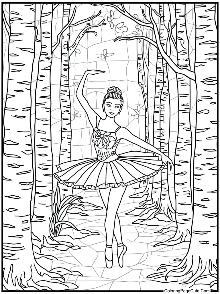 Mosaic tile floor pattern