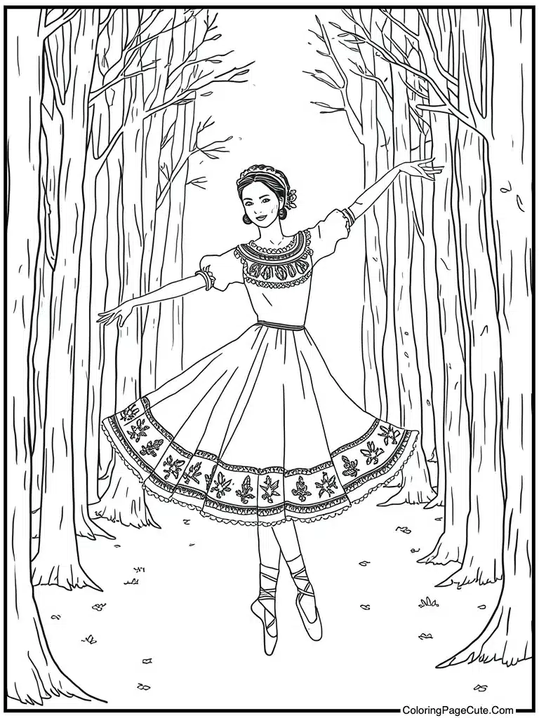 Folk dance traditional dress