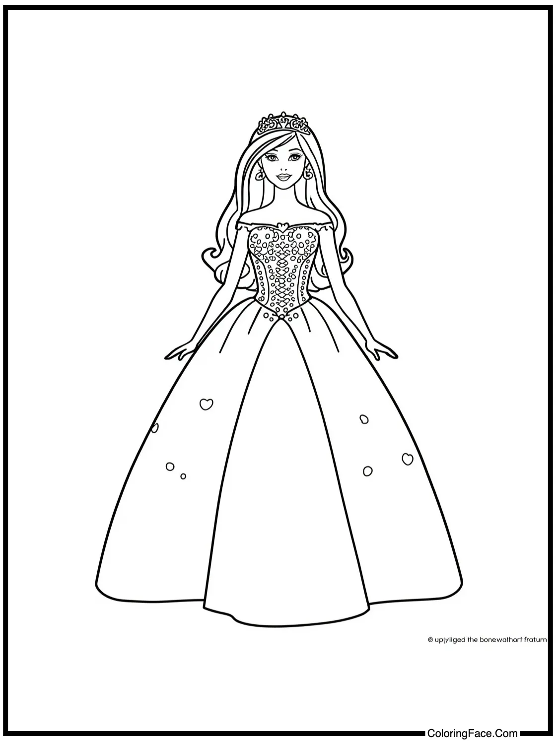 a sparkling gown