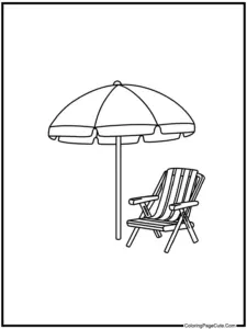 Beach Coloring Pages
