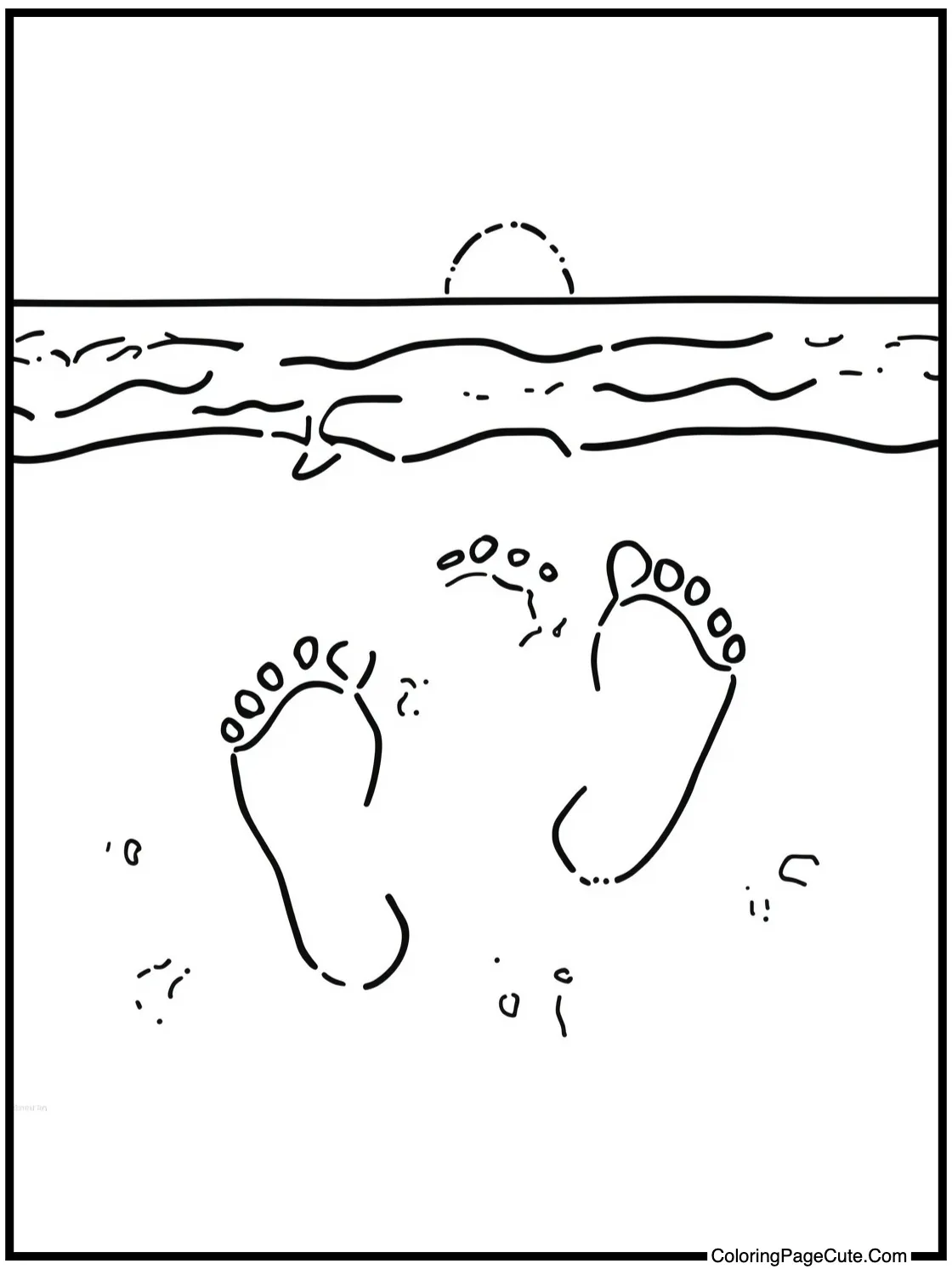 with Footprints in the Sand