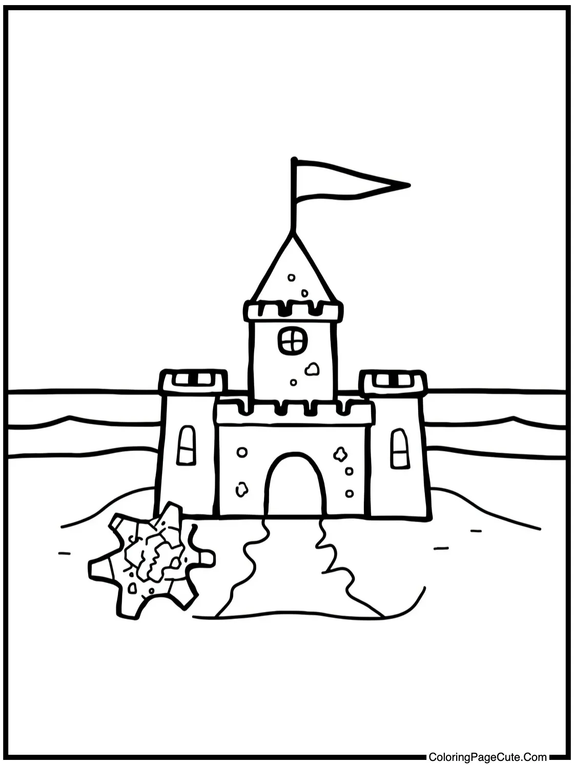 with a Sandcastle (Detailed)