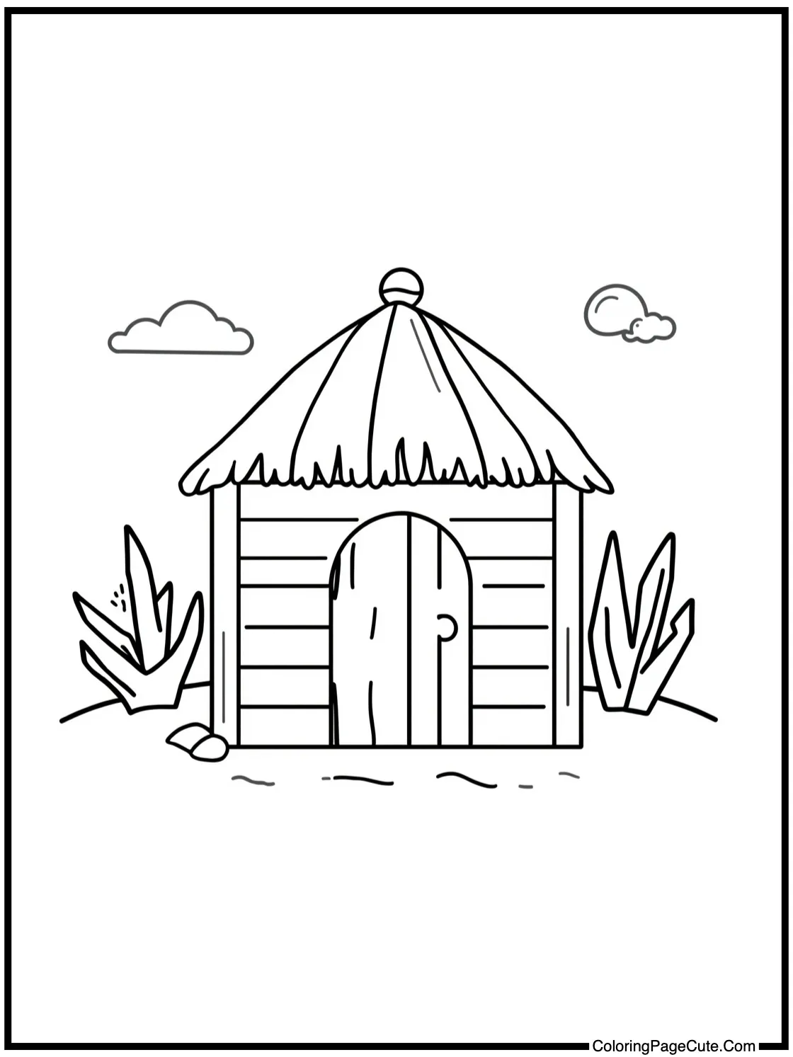 with a Beach Hut