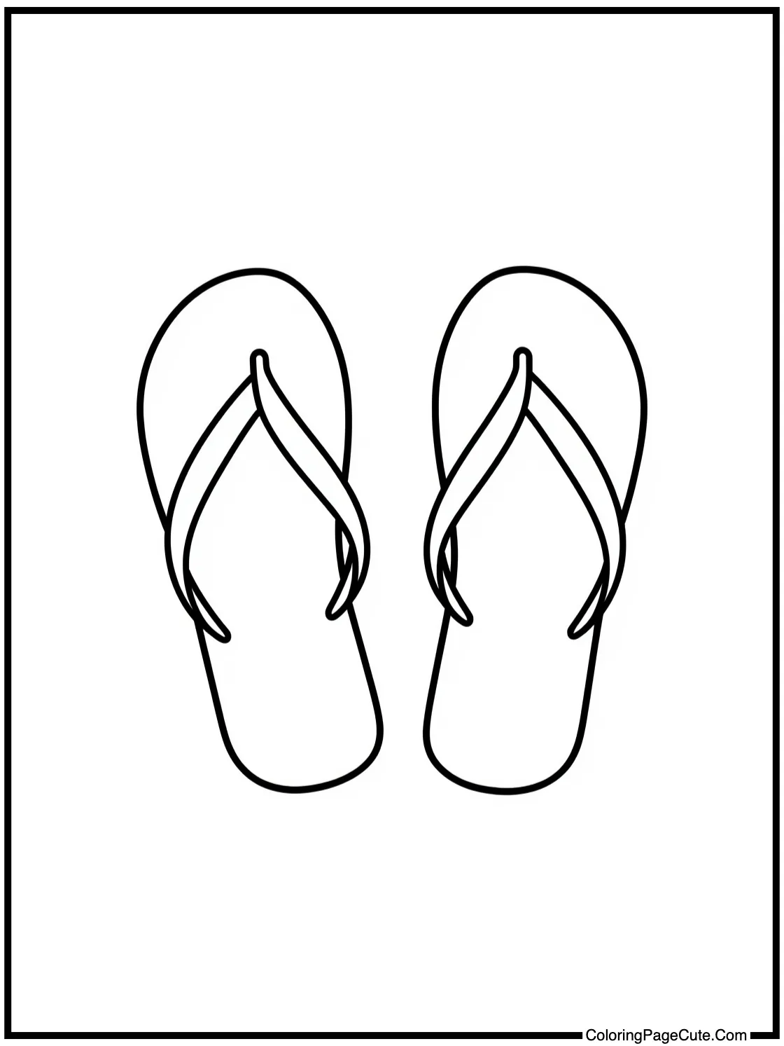 with Colorful Flip-Flops