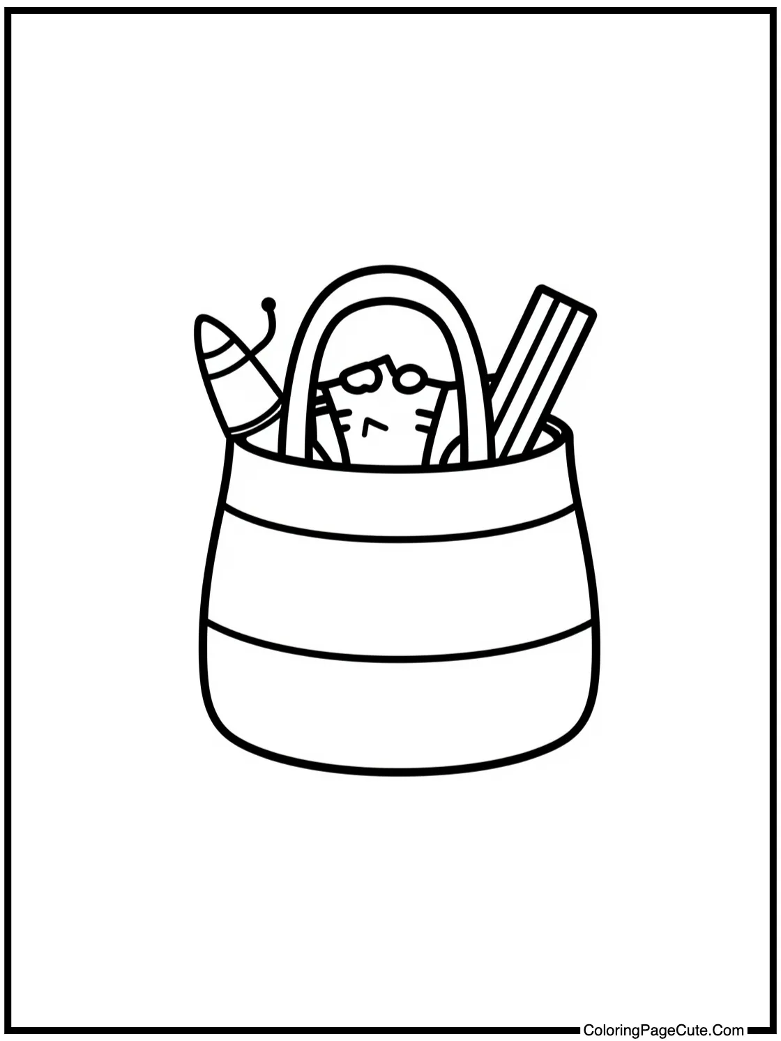 with a Beach Bag (Open)