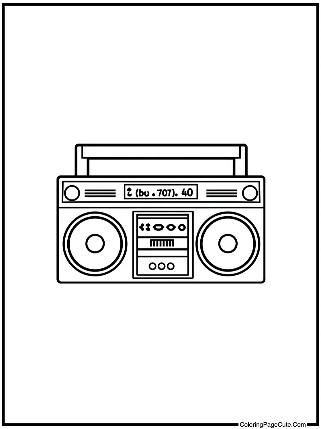 with a Radio/Boombox