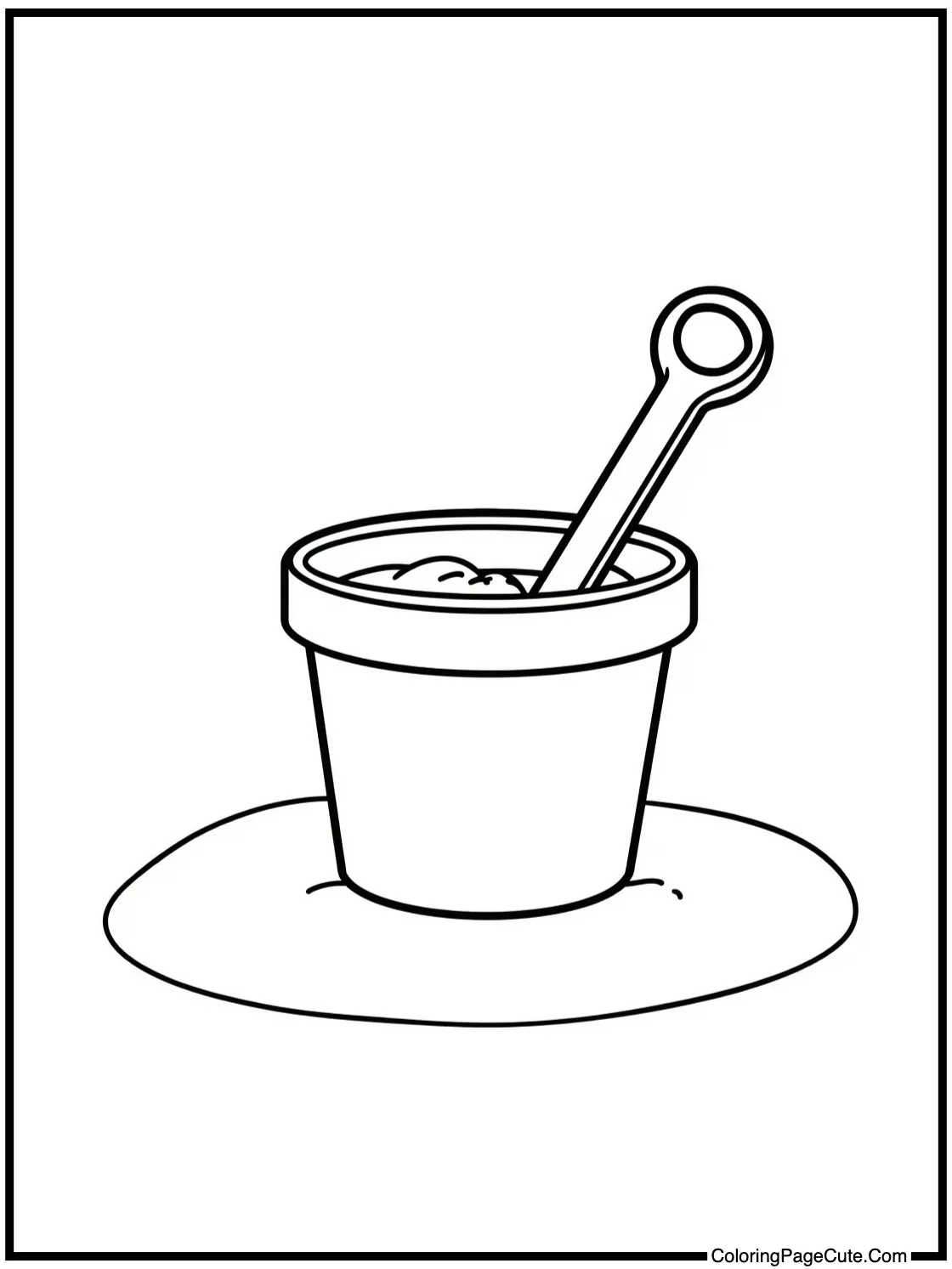 with a Sand Bucket & Spade