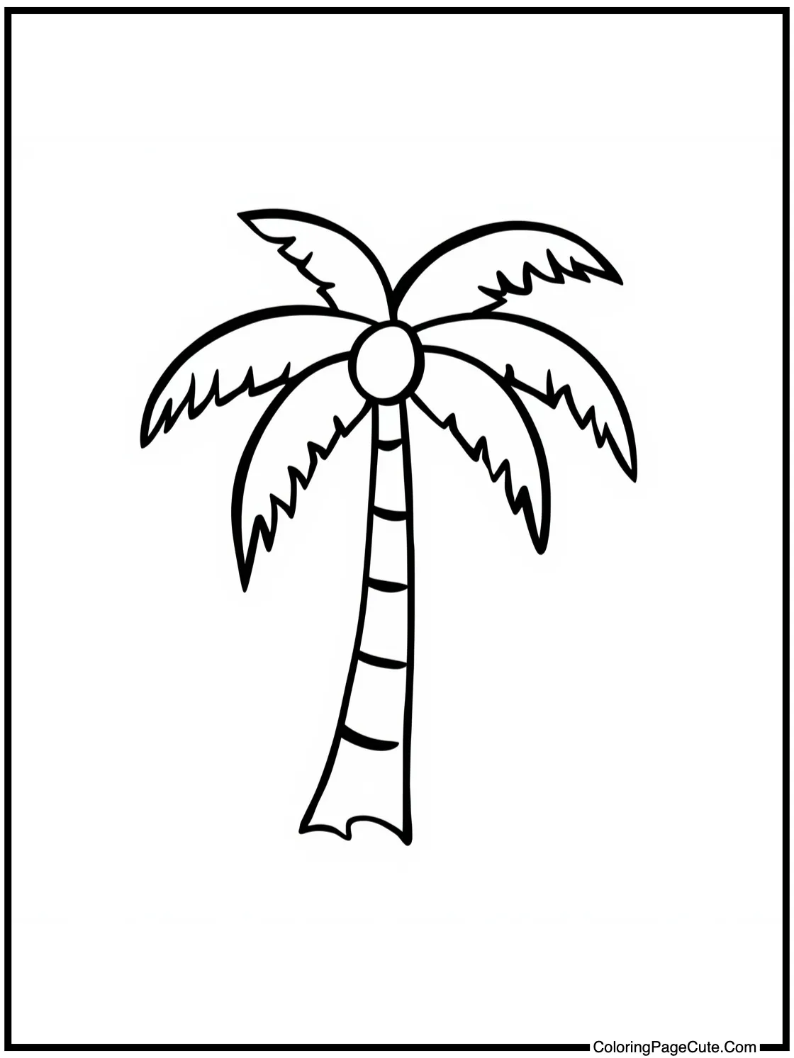 with a Simple Palm Tree