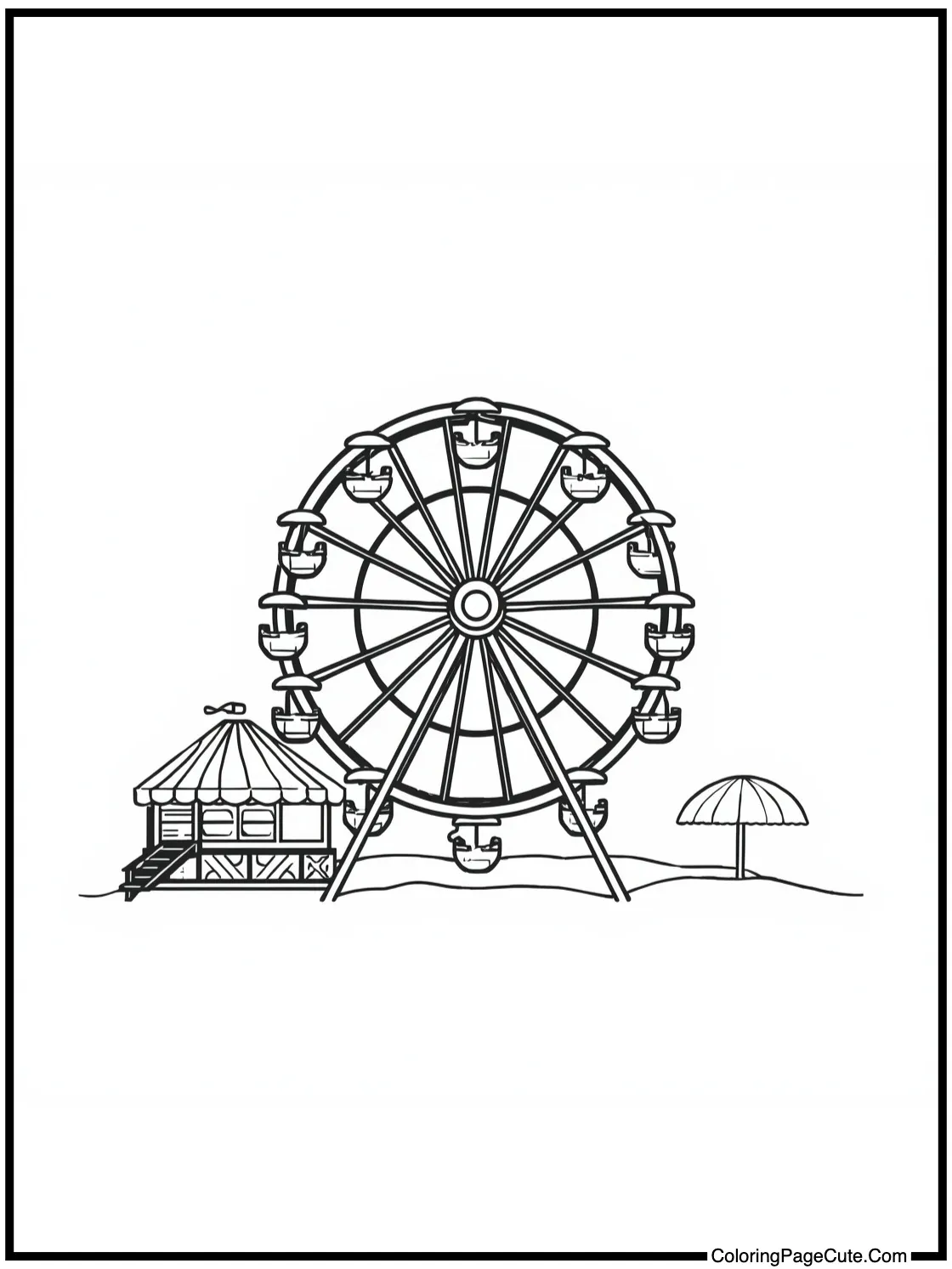 with a Ferris Wheel (Beach Amusements)