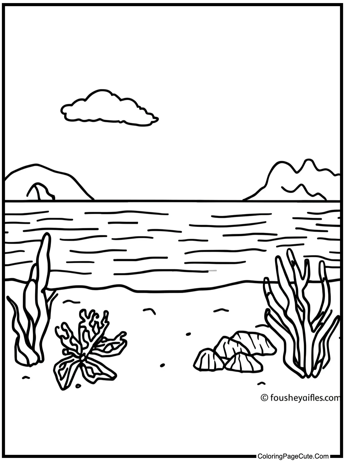 with a Calm Ocean Surface