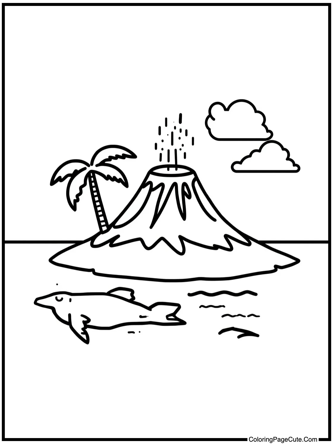 with a Volcano Island
