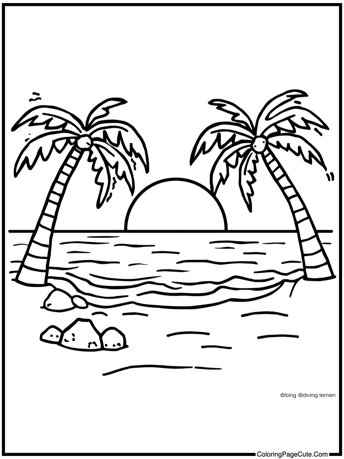 with a Tropical Sunset