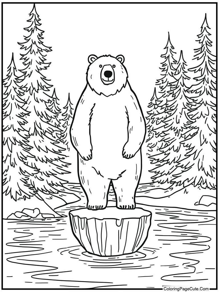 Standing on floating ice