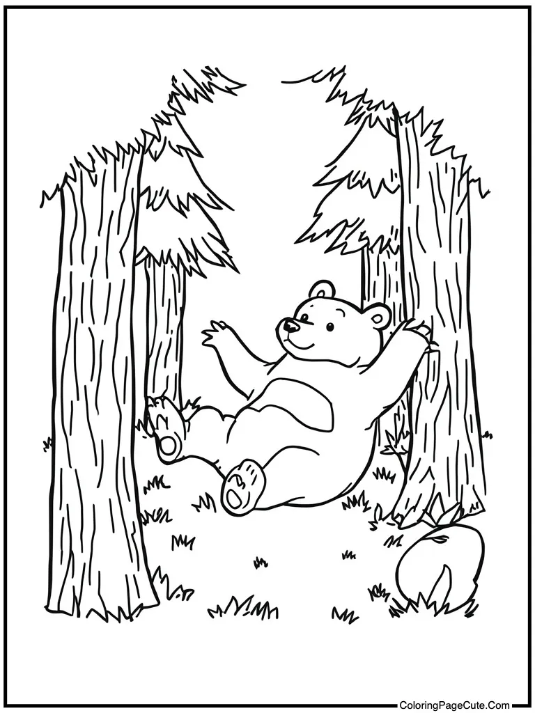 Rolling on grass playfully