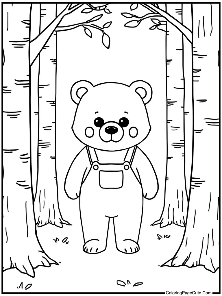 Wearing tiny cute overalls