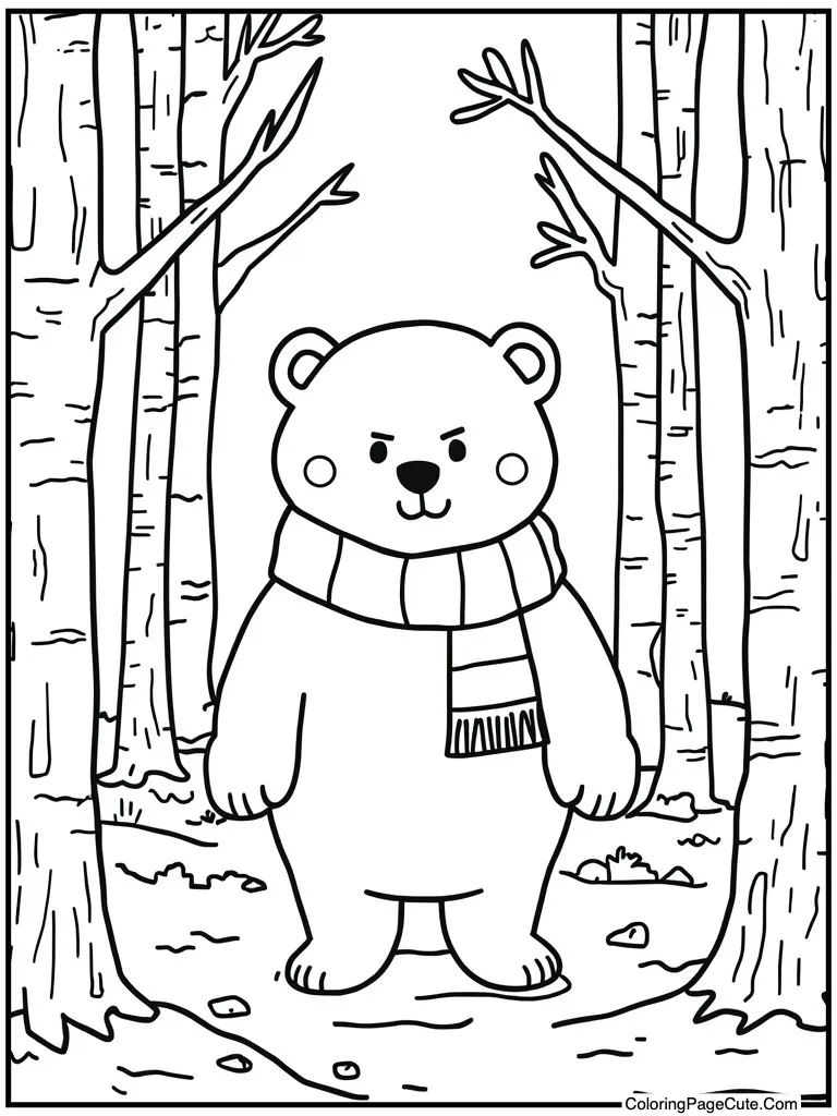 Dressed in winter scarf