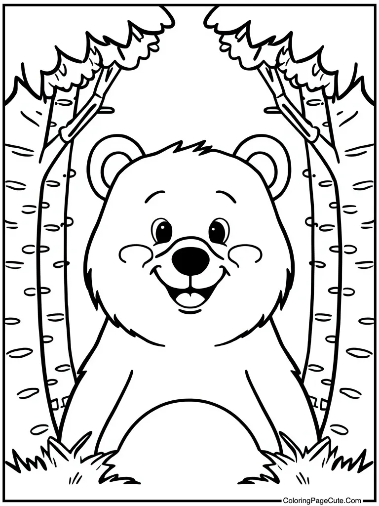 Cartoon style happy face