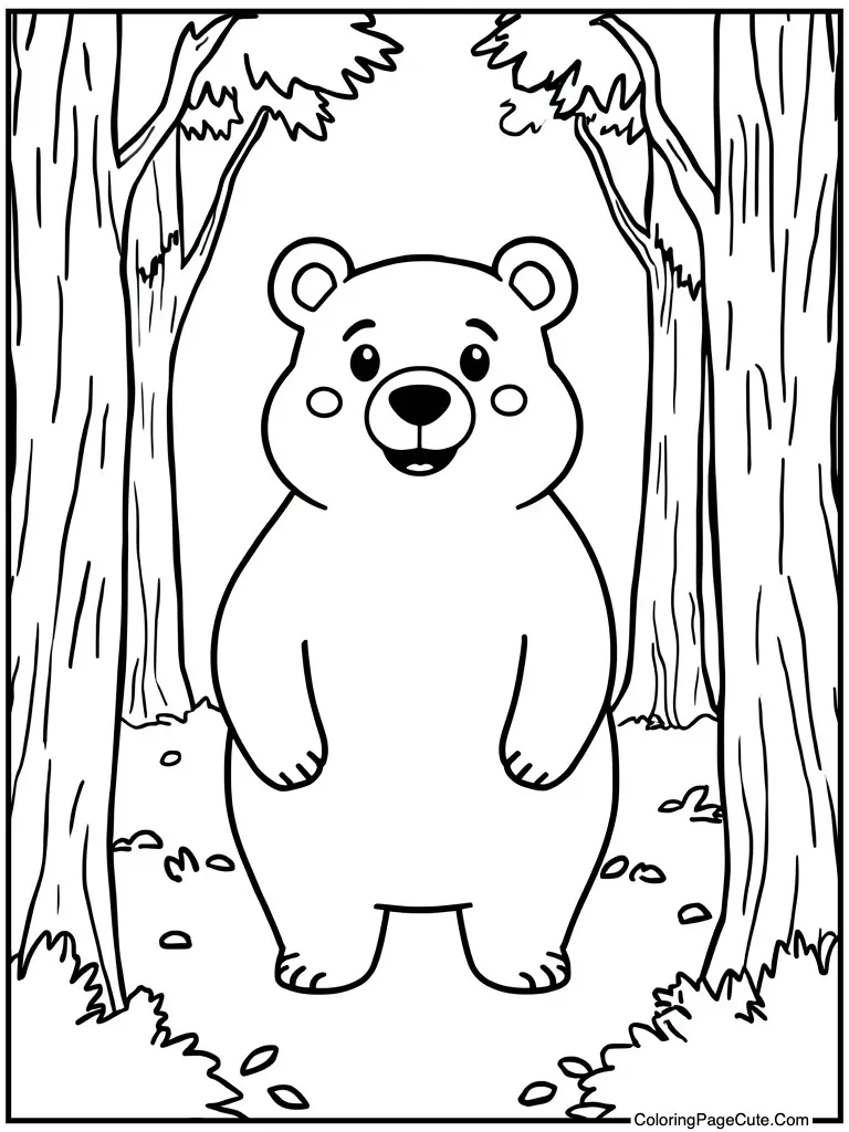 Smiling friendly forest dweller