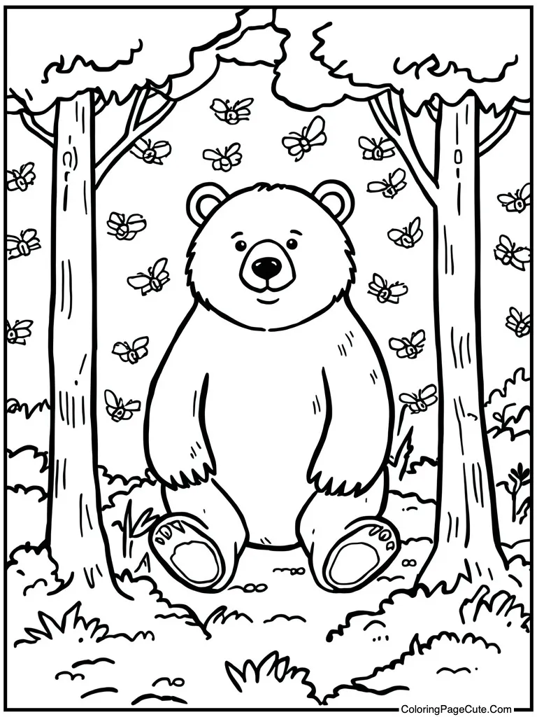 Surrounded by buzzing bees