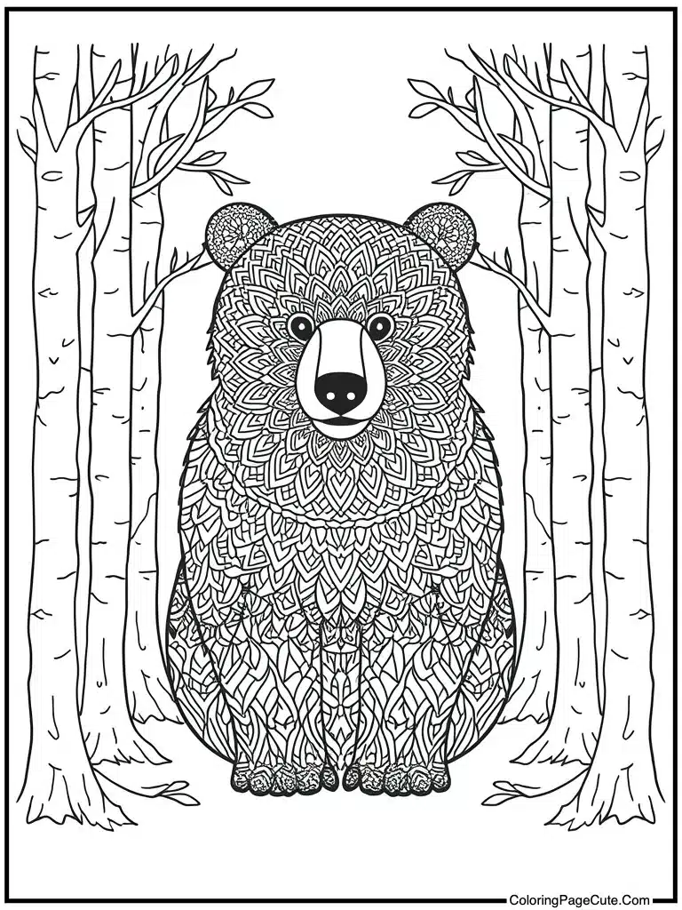 Mandala pattern animal shape