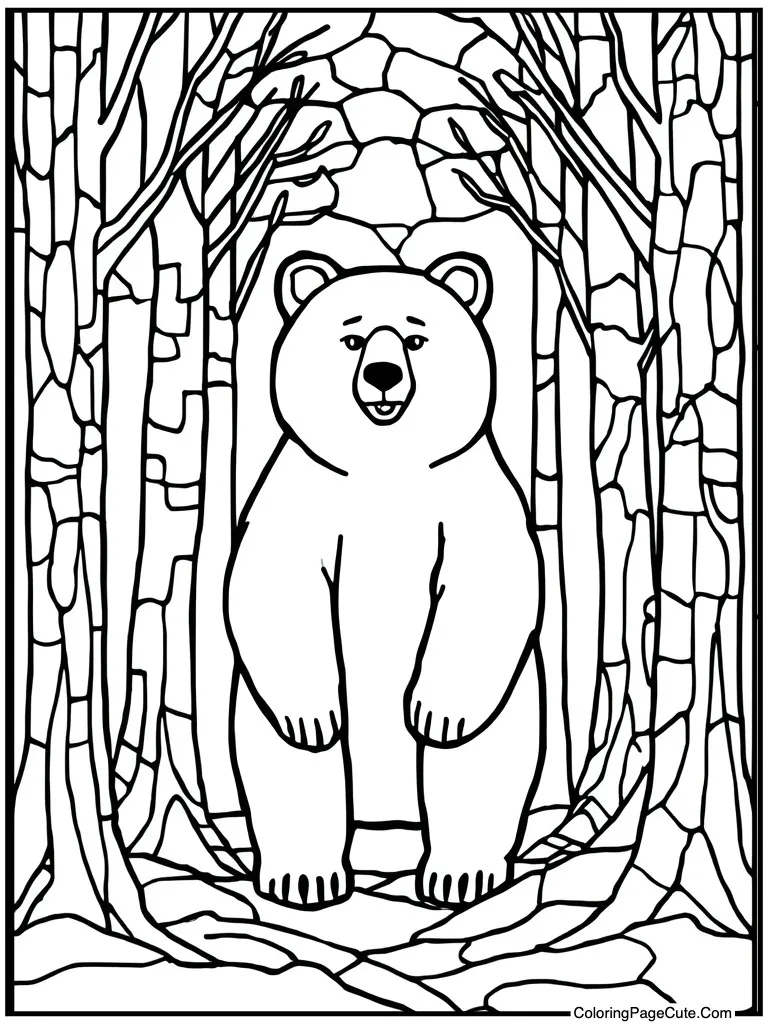 Stained glass window look