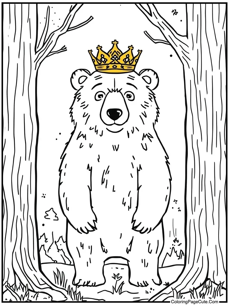 King wearing golden crown