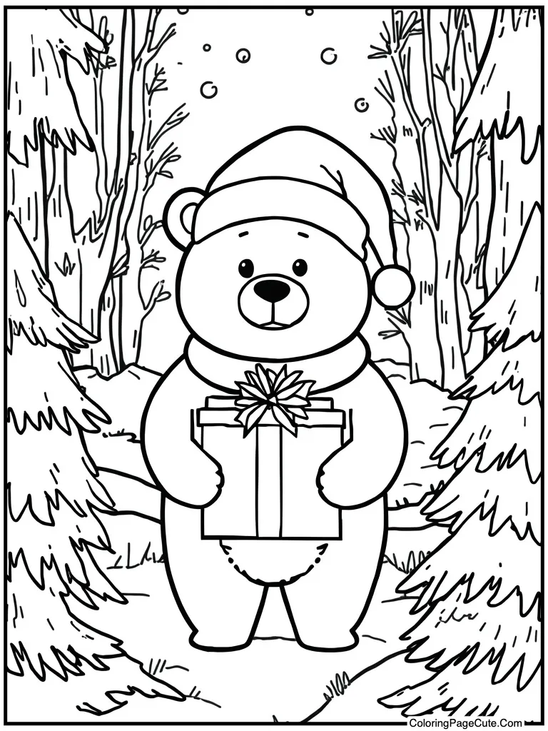 Christmas santa hat gift