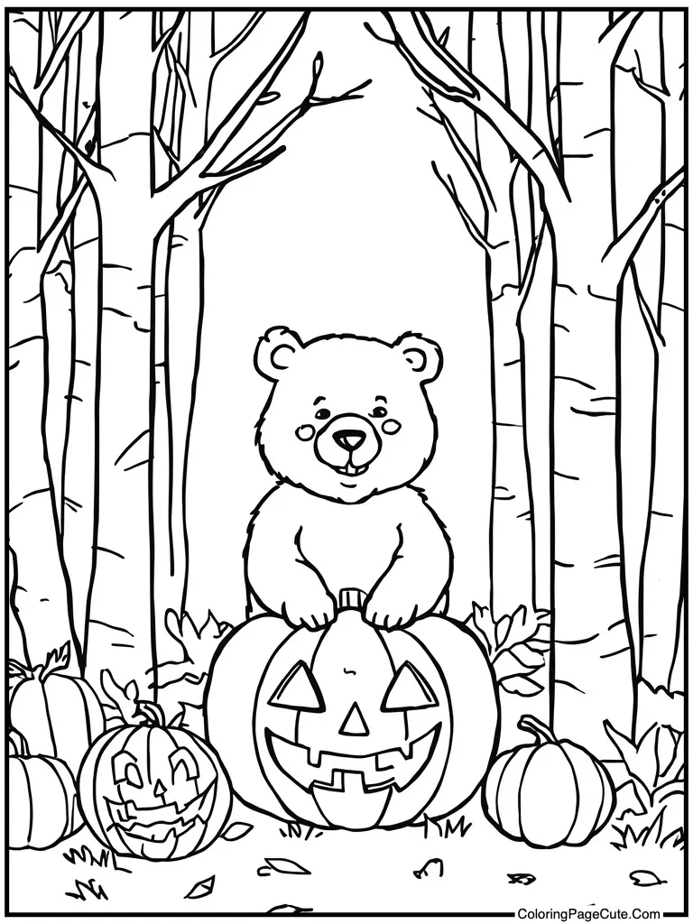 Halloween pumpkin trick treat