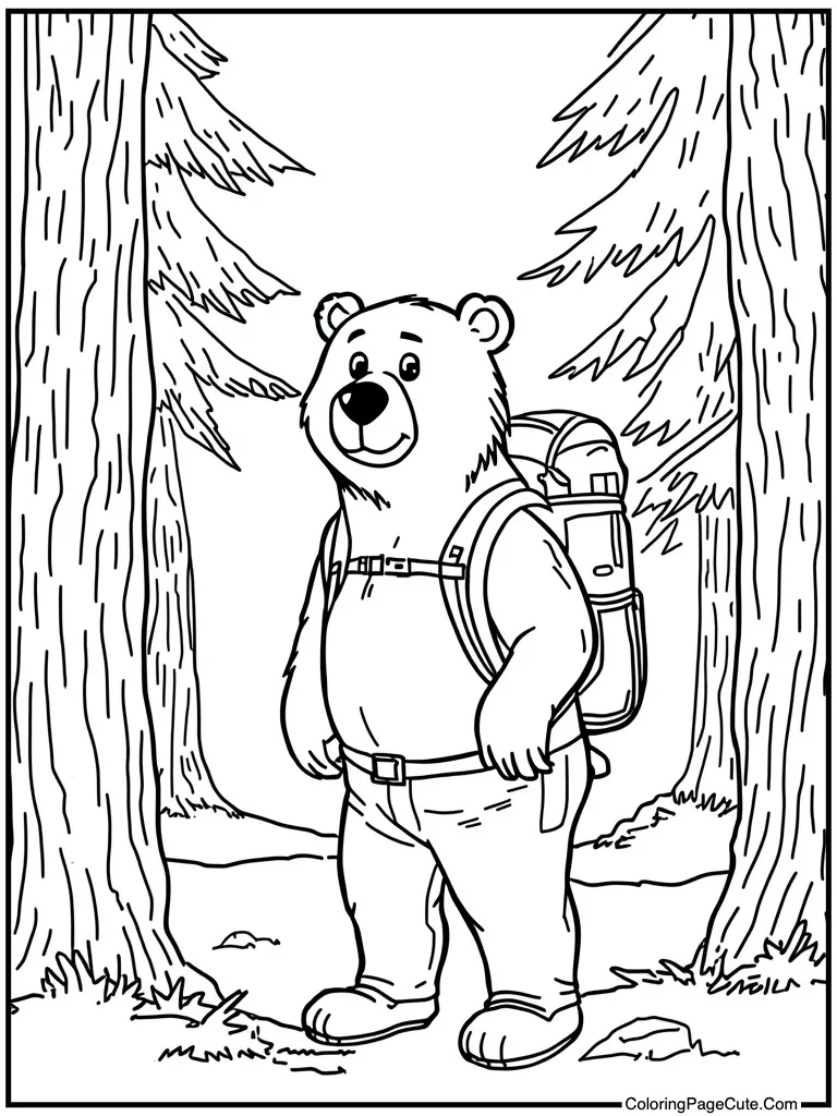 Hiking with a backpack