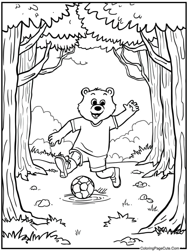 Playing soccer ball game