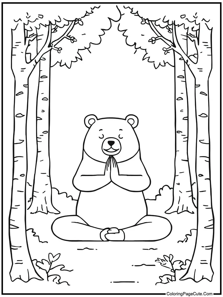 Yoga pose stretching calm