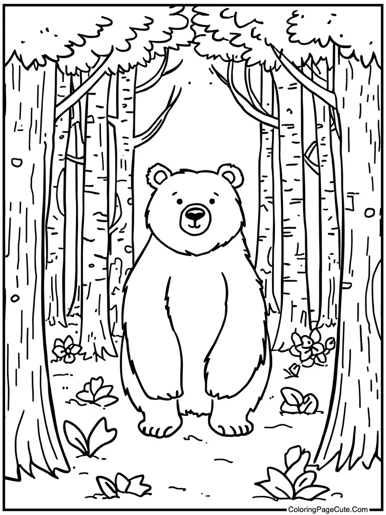 Friendly woodland creature group