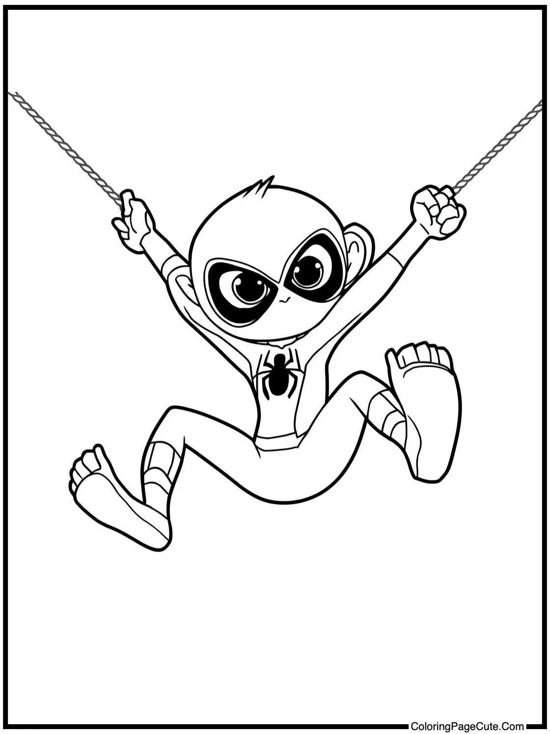 showing Spidermonkey swinging