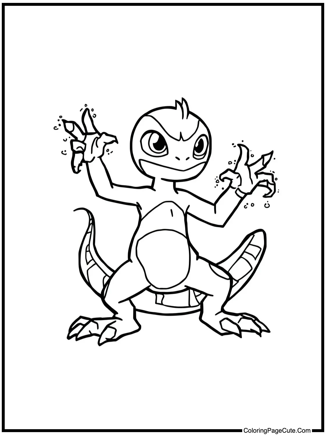 depicting Articguana freezing