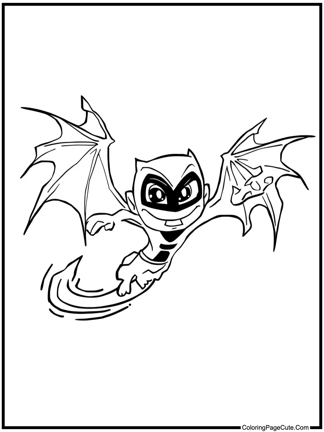 showing Whampire flying