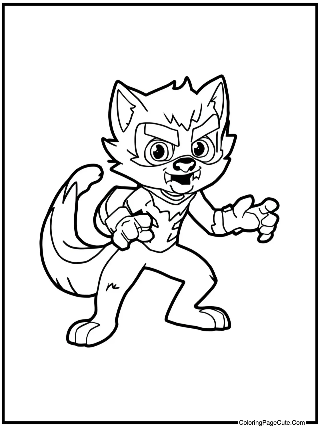 showing Blitzwolfer howling