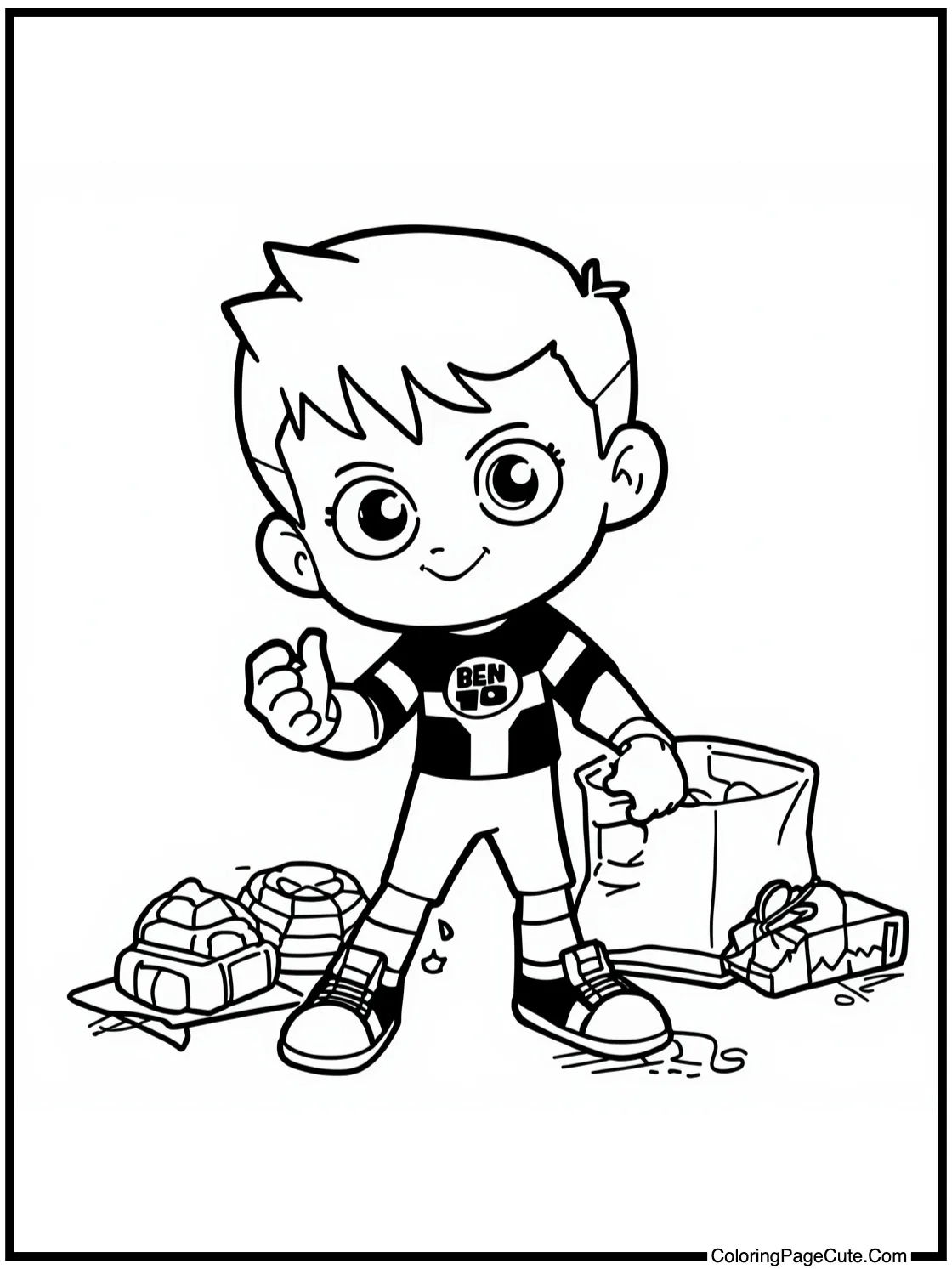 showing Kevin absorbing materials