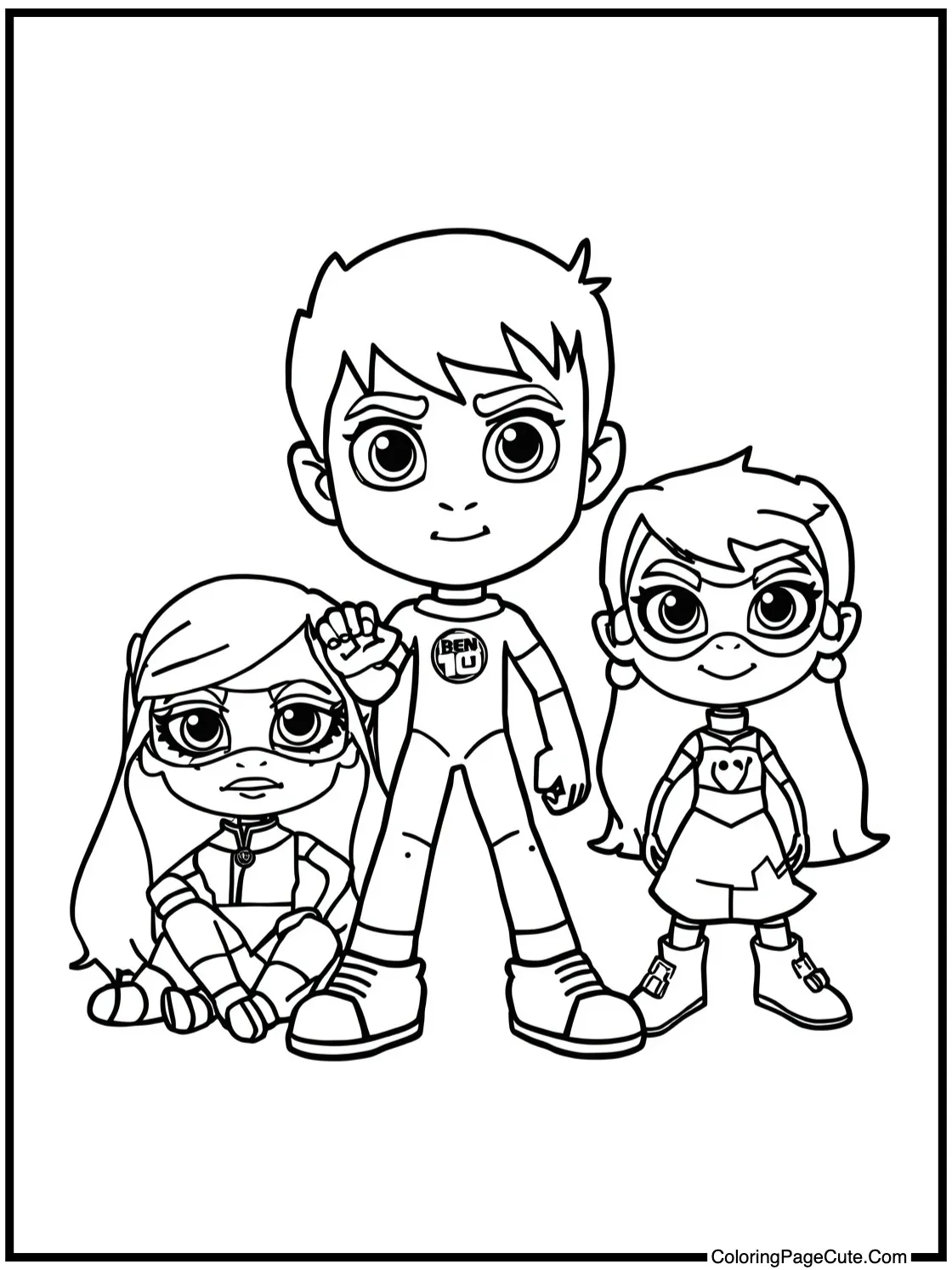 with Ben and friends