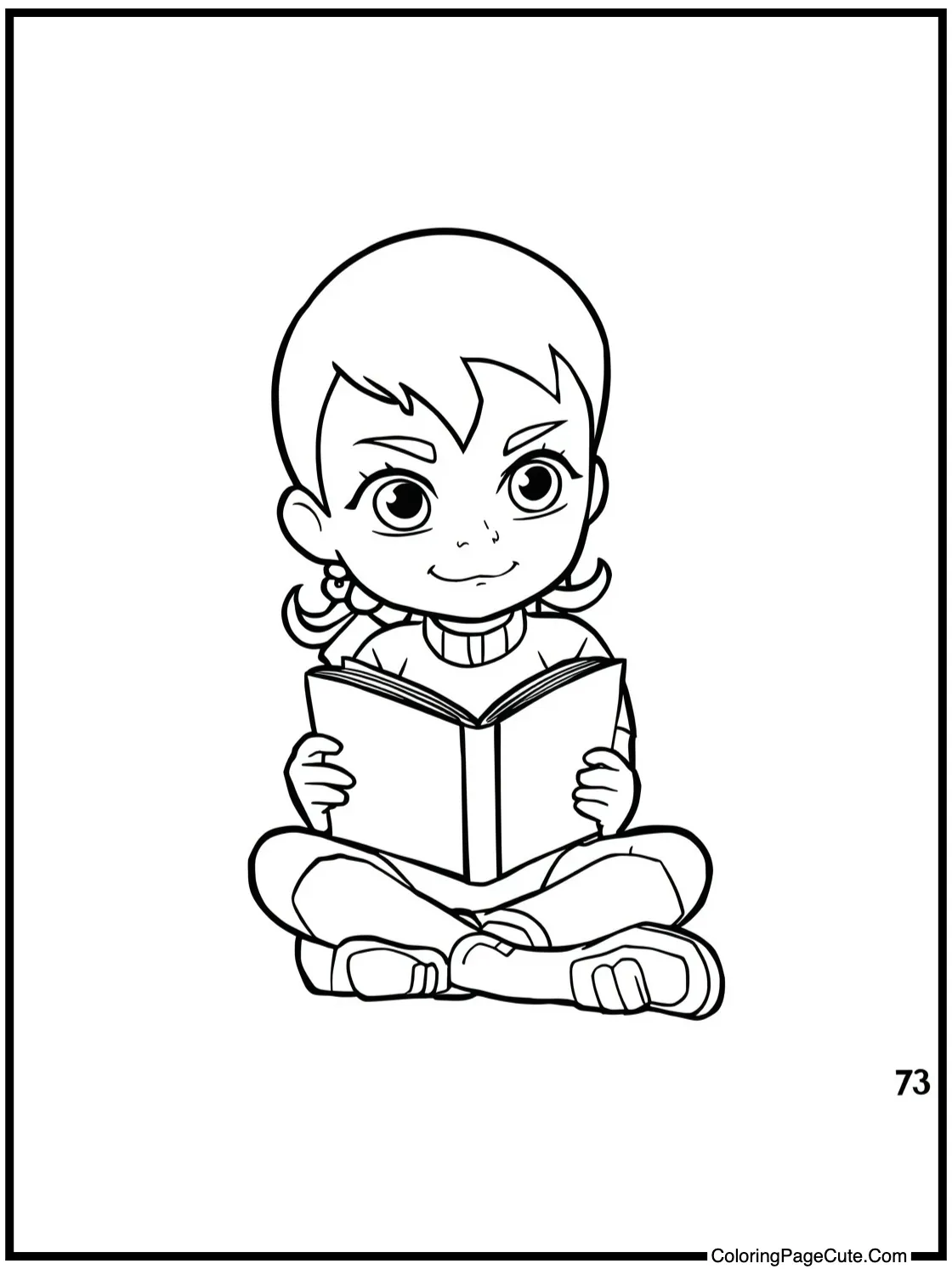 depicting Gwen reading