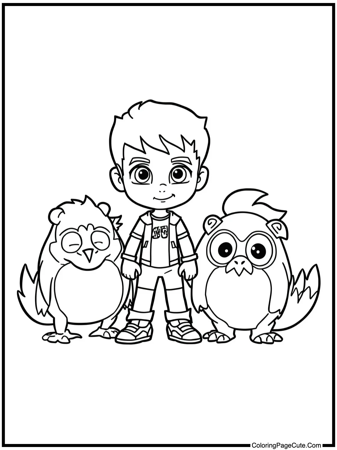 with friendly creatures