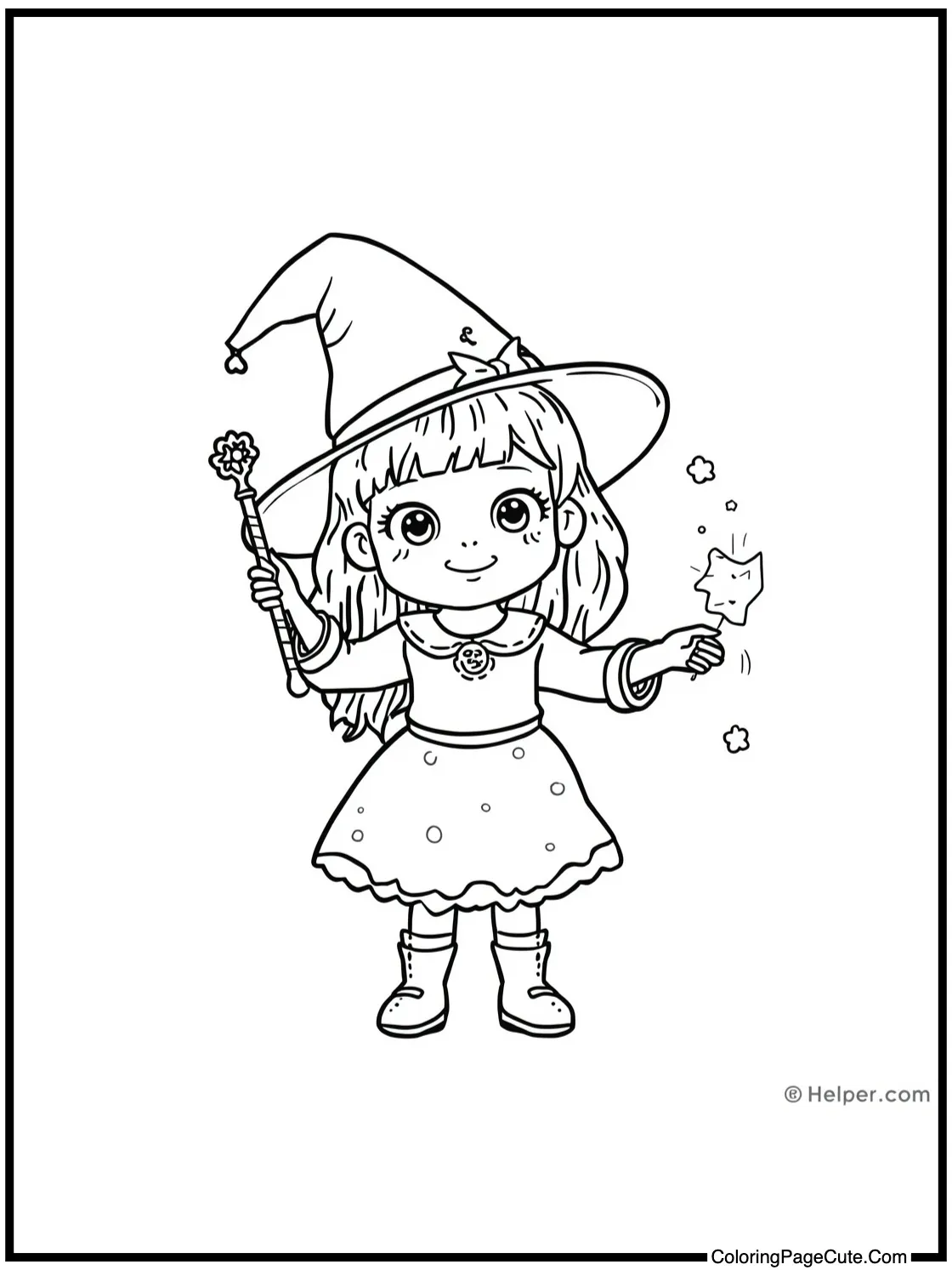 Noelle practicing magic