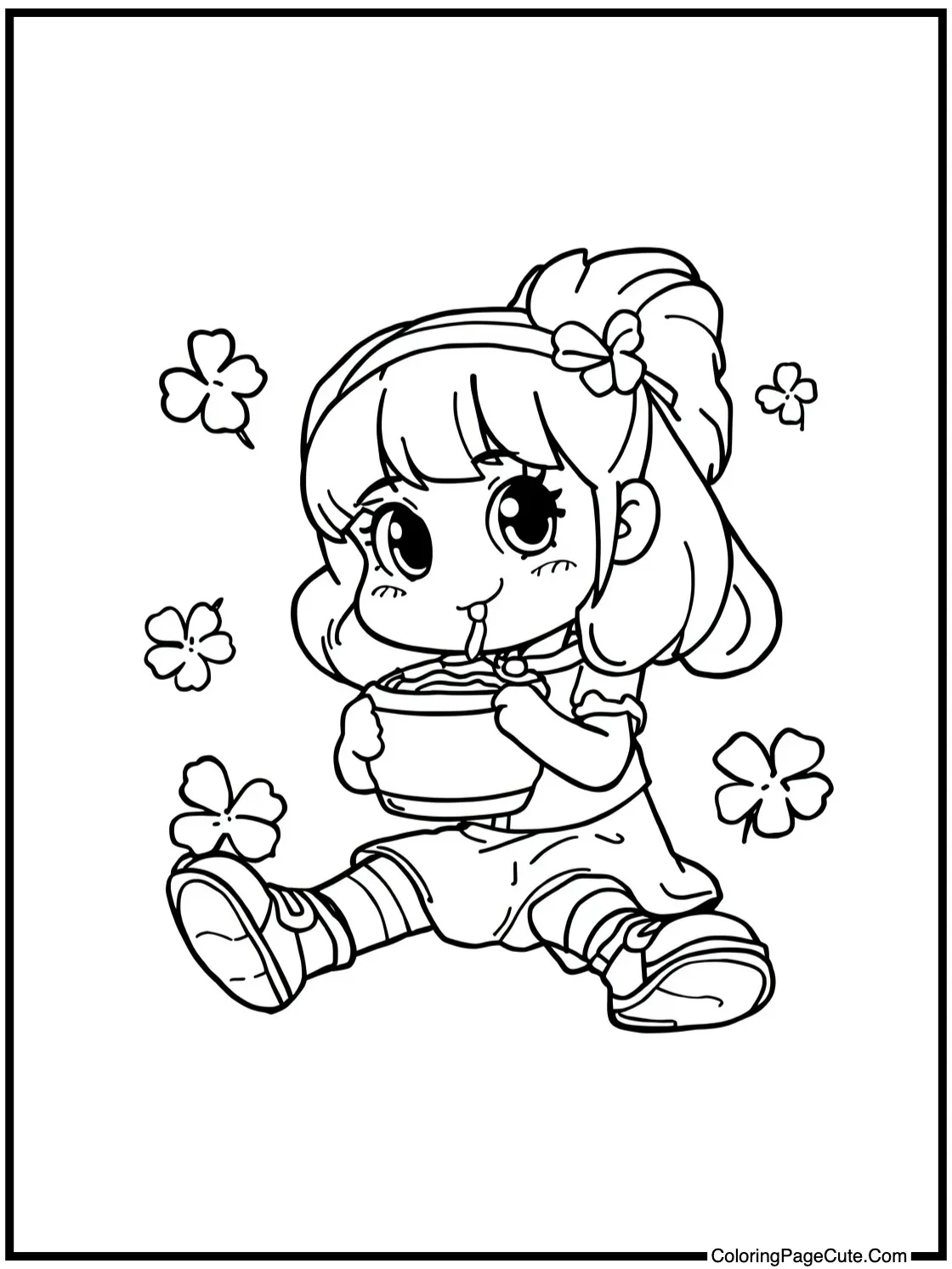 Charmy enjoying snacks