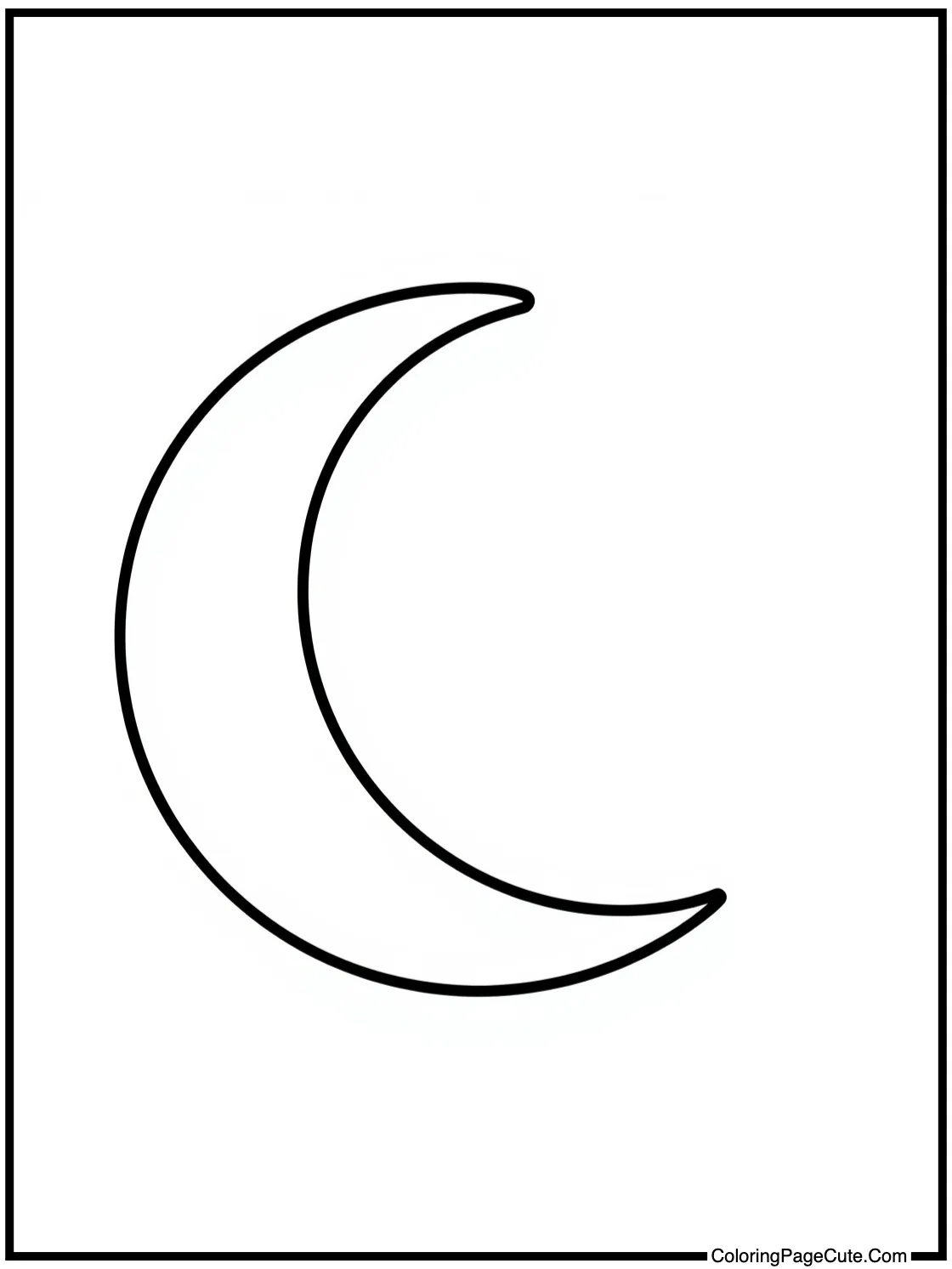 a crescent moon