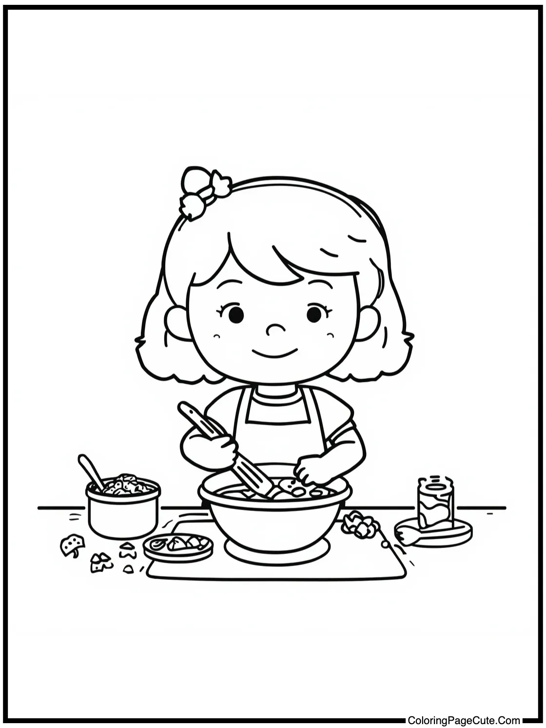 Charmy cooking happily