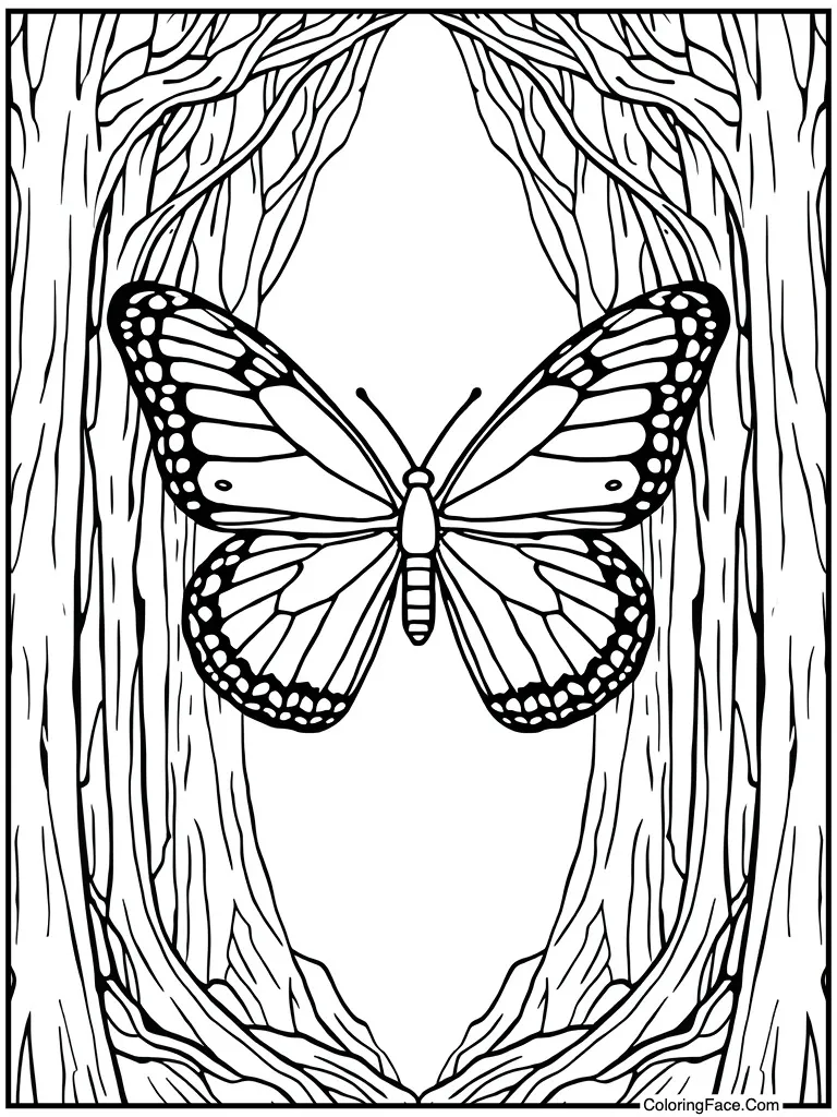 Stained glass window effect