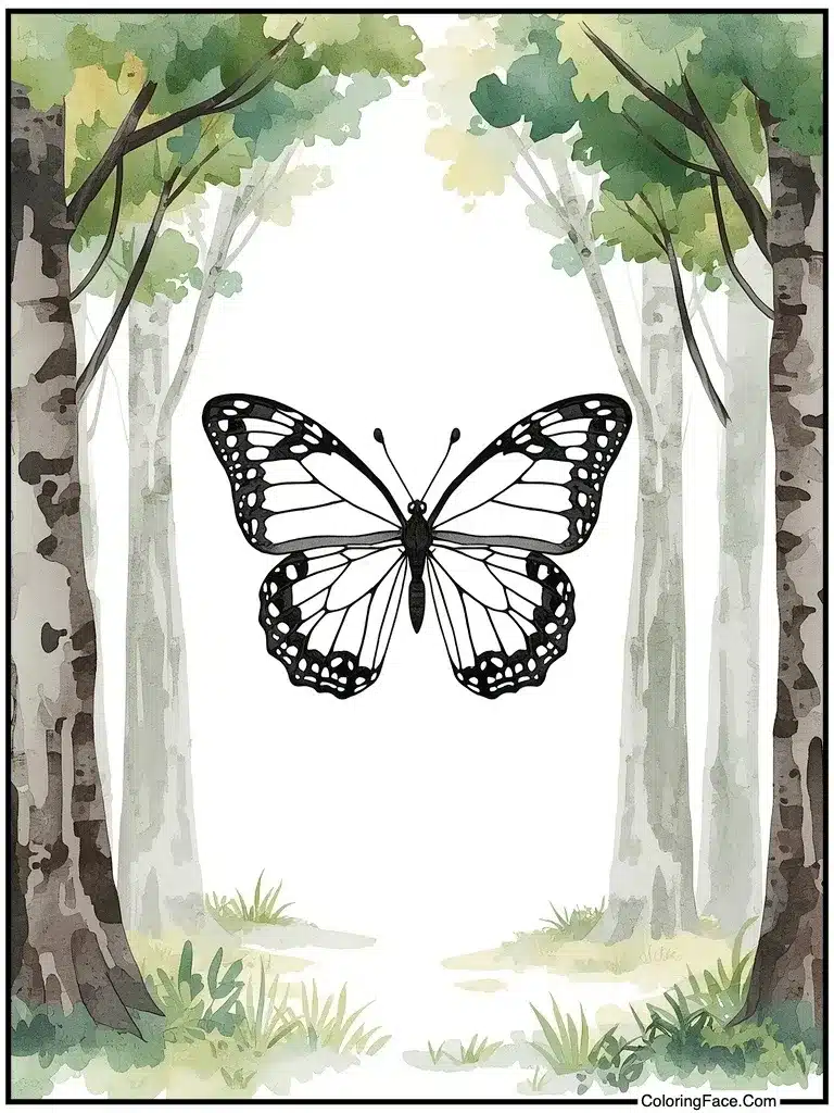 Watercolor style wash art