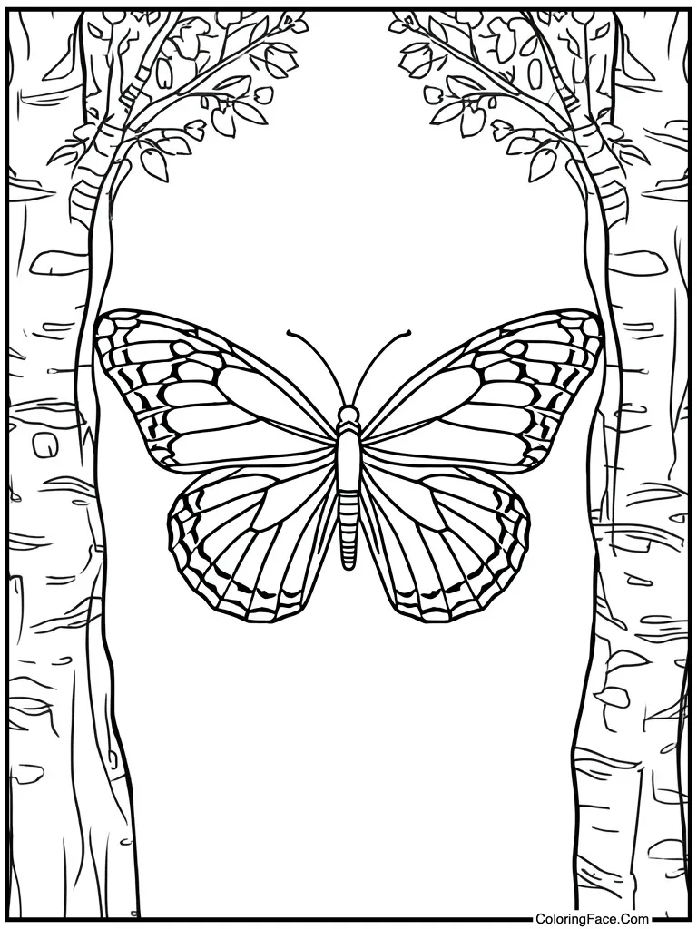 Spreading wings very wide