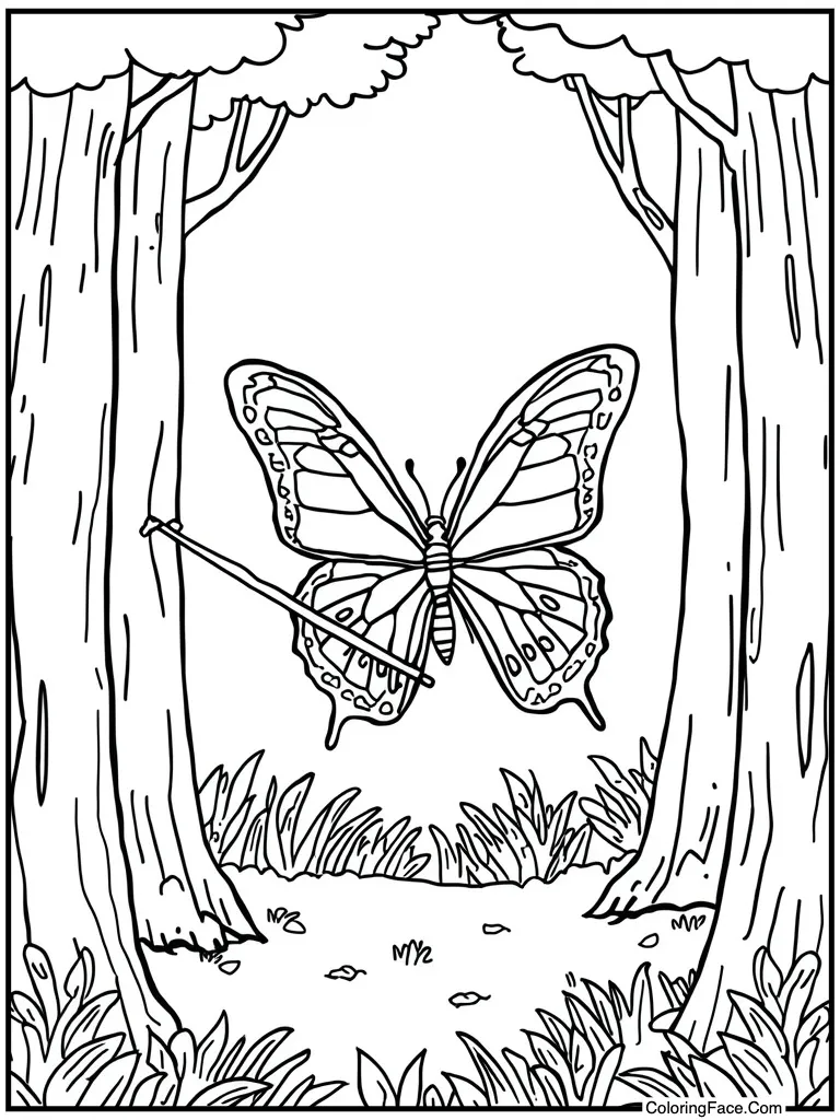 Holding a magic wand